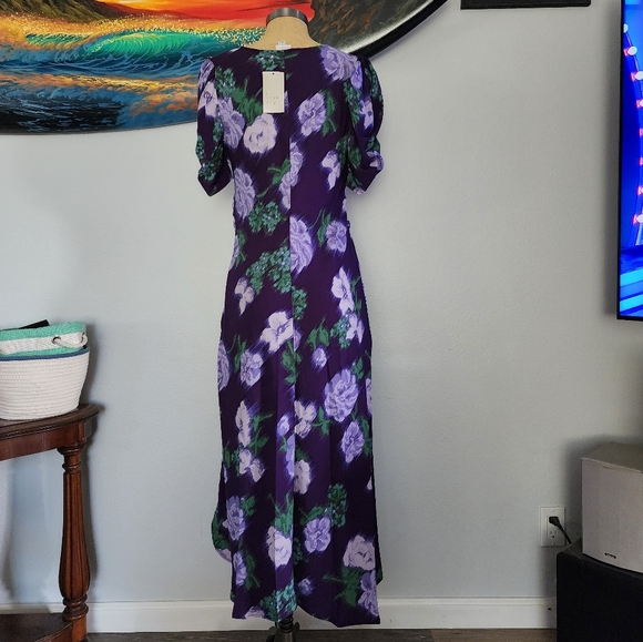 NWT FLORAL PURPLE DRESS - Picture 4 of 16